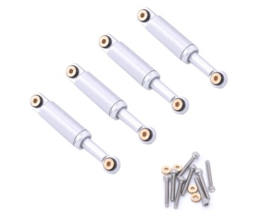 Hobby Details Aluminum Shocks for Axial SCX24 (4)(Silver)