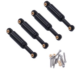 Hobby Details Aluminum Shocks for Axial SCX24 (4)(Black)