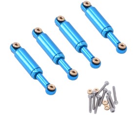 Hobby Details Aluminum Shocks for Axial SCX24 (4)(Blue)