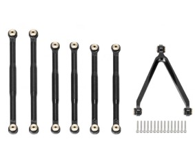 Hobby Details Aluminum Lower Tie Rod Set for Axial SCX24 C10 (7)(Black)