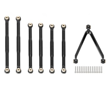 Hobby Details Aluminum Lower Tie Rod Set for Axial SCX24 C10 (7)(Black)