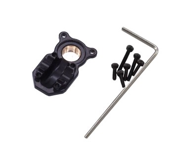 Hobby Details Axial SCX24 Brass Counterweight Axle Housing Cover Black/Gold. Weight: 8.3g