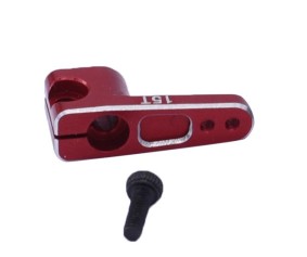 Hobby Details Axial SCX24 Aluminum 15T Servo Horn (fits Emax Servo)(1)(Red)