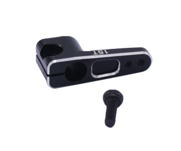Hobby Details Axial SCX24 Aluminum 15T Servo Horn (fits Emax Servo)(1)(Black)