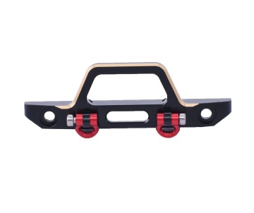 Hobby Details Aluminum Front Bumper for Axial SCX24 Jeep Wrangler (1)(Black/Gold)