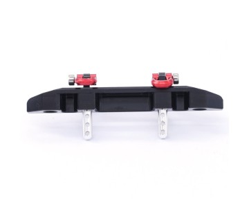 Hobby Details Aluminum Front Bumper for Axial SCX24 Jeep Wrangler (1)(Black/Gold)
