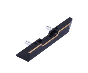 Hobby Details Aluminum Rear Bumper for Axial SCX24 Jeep Wrangler (1)(Black/Gold)