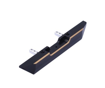 Hobby Details Aluminum Rear Bumper for Axial SCX24 Jeep Wrangler (1)(Black/Gold)