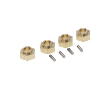 Hobby Details Axial SCX24 Brass 3mm Wheel Hex (4) Weight: 5g total