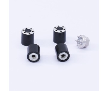 Hobby Details Aluminum SCX24 Scale Wheel Nuts (4)(Black) with installation tool