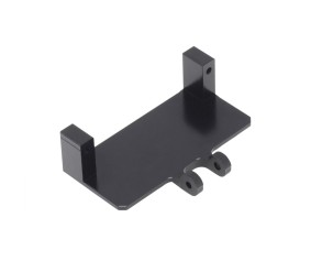 Hobby Details Aluminum Servo Mount for SCX24 (Fits EMAX ES08MA Servo)(1)(Black)