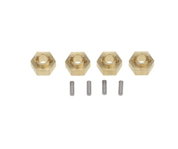 Hobby Details Axial SCX24 Brass 3mm Wheel Hex (4) Weight: 5g total