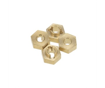 Hobby Details Axial SCX24 Brass 3mm Wheel Hex (4) Weight: 5g total