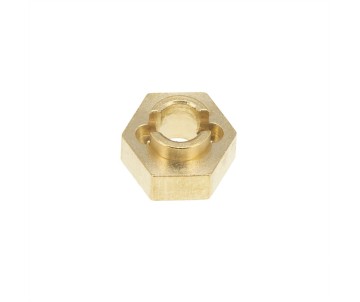 Hobby Details Axial SCX24 Brass 3mm Wheel Hex (4) Weight: 5g total