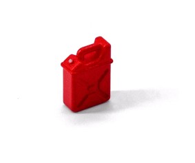 Hobby Details Plastic Mini Oil Tank for SCX24 18x13.2x6.8mm (1) (Red)