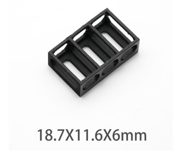 Hobby Details Plastic Mini Oil Tanks with Carriage Base for SCX24 22.8x14.2x7.5mm - 4 pcs