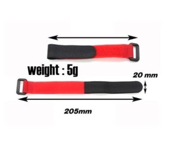Hobby Details Velcro Battery Strap - Black