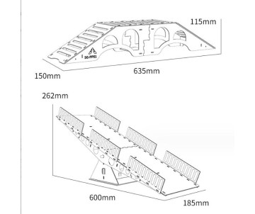 Hobby Details 1/24 and 1/18 Crawler Track - Teeter Totter Style B