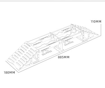 Hobby Details 1/24 and 1/18 Crawler Track - Climbing Board Style H