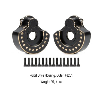 Hobby Details TRX4 Brass Front/Rear Axle Cover Weight: 180g