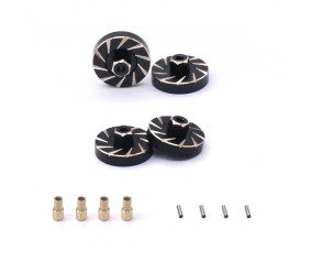 Hobby Details Brass Wheel Hex Counterweight, TRX-4M 1/18 (4)
