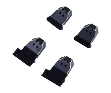 Hobby Details Aluminum Shock Mount, Traxxas TRX-4M 1/18  Black/Gold (4)