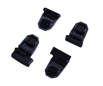 Hobby Details Aluminum Shock Mount, Traxxas TRX-4M 1/18  Black/Gold (4)