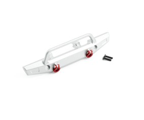 Hobby Details Traxxas 1/18 TRX-4M Aluminum Front Bumper For Defender - Silver (1)