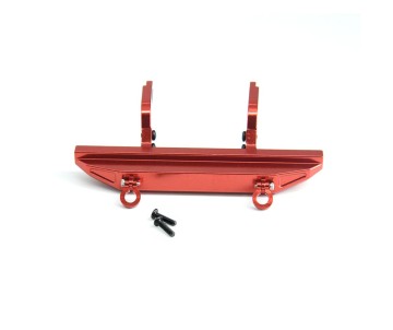 Hobby Details Traxxas 1/18 TRX-4M Aluminum Front Bumper For Defender - Red (1)