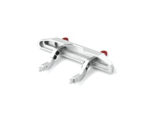 Hobby Details Traxxas 1/18 TRX-4M Aluminum Rear Bumper For Defender - Silver (1)