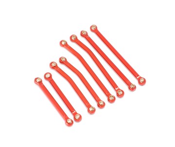 Hobby Details Traxxas 1/18 TRX-4M Aluminum Suspension Link Set - Red (8)