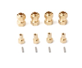 Hobby Details Traxxas 1/18 TRX-4M Brass Hex Extensions (4)  Hex: 7.0mm, Width: 10mm, Weight: 13.8g