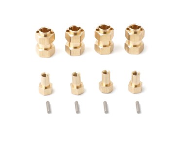 Hobby Details Traxxas 1/18 TRX-4M Brass Hex Extensions (4) Hex: 7.0mm, Width: 10mm, Weight: 13.8g Hobby Details Traxxas 1/18 TRX-4M Brass Hex Extensions (4) Hex: 7.0mm, Width: 10mm, Weight: 13.8g