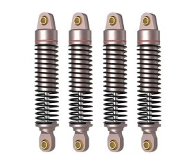 Hobby Details Traxxas 1/18 TRX-4M Aluminum Front & Rear Shocks - Bronze (4) Collared and Threaded for Adjustments