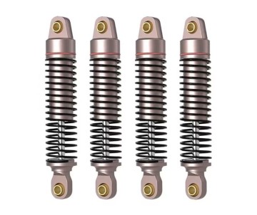 Hobby Details Traxxas 1/18 TRX-4M Aluminum Front & Rear Shocks - Bronze (4) Collared and Threaded for Adjustments