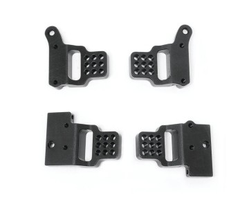Hobby Details Traxxas 1/18 TRX-4M Aluminum  Front & Rear Shock Mounts - Black (4)