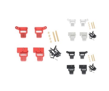 Hobby Details Traxxas 1/18 TRX-4M Aluminum  Front & Rear Shock Mounts - Silver (4)