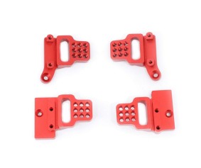 Hobby Details Traxxas 1/18 TRX-4M Aluminum  Front & Rear Shock Mounts - Red (4)