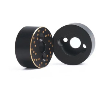 Hobby Details 1/18 TRX-4M Brass Rear Axle Counterweight - Black/Gold (2) Weight: 41g