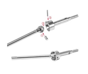Hobby Details 1/18 TRX-4M  Stainless Steel Front & Rear CVD (4)