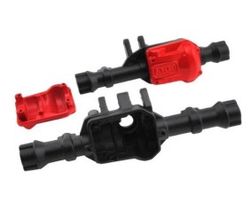 Hobby Details Traxxas TRX-4 Aluminum Front and Rear Axle Housing Black with Red Differential Cover Hobby Details Traxxas TRX-4 Aluminum Front and Rear Axle Housing Black with Red Differential Cover