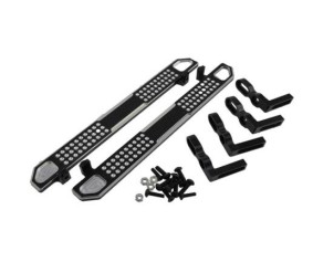 Hobby Details Traxxas TRX-4 Aluminum Rock Sliders Style A (Left & Right) - Black