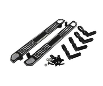 Hobby Details Traxxas TRX-4 Aluminum Rock Sliders Style A (Left & Right) - Black