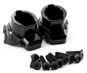 Hobby Details Traxxas TRX-4 Aluminum Portal Drive Axle Mount, Rear (Left & Right) - Black - Replaces TRA8256