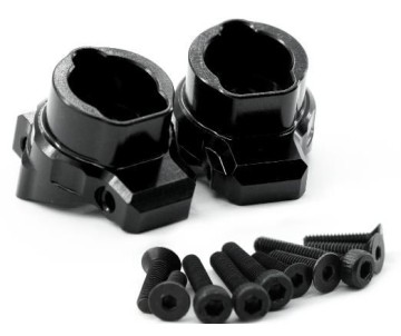 Hobby Details Traxxas TRX-4 Aluminum Portal Drive Axle Mount, Rear (Left & Right) - Black - Replaces TRA8256