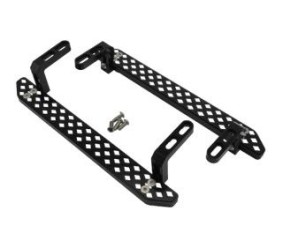Hobby Details Traxxas TRX-4 Aluminum Rock Sliders Style C (Left & Right) - Black