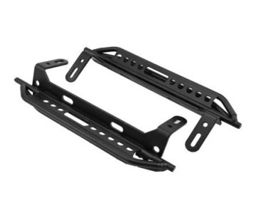 Hobby Details Traxxas TRX-4 Aluminum Rock Sliders Style D (Left & Right) - Black