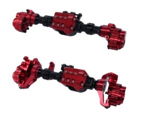 Hobby Details Traxxas TRX-4 Aluminum Front Axle and Rear Axle - Red (2) (Gears and Axles not included) Hobby Details Traxxas TRX-4 Aluminum Front Axle and Rear Axle - Red (2) (Gears and Axles not included)