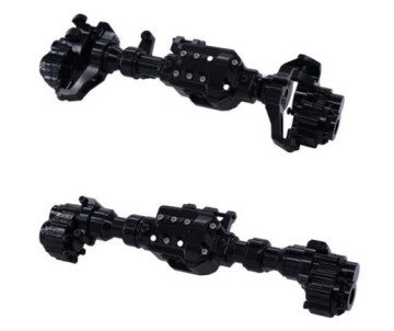 Hobby Details Traxxas TRX-4 Aluminum Front Axle and Rear Axle - Black (2) (Gears and Axles not included)