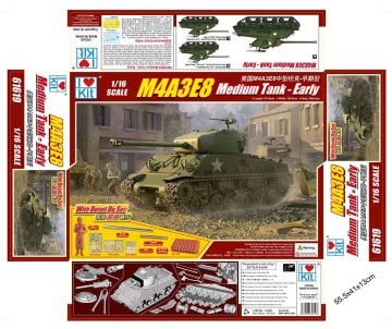 I Love Kit 1/16 M4A3E8 M4 Sherman Medium Tank - Early